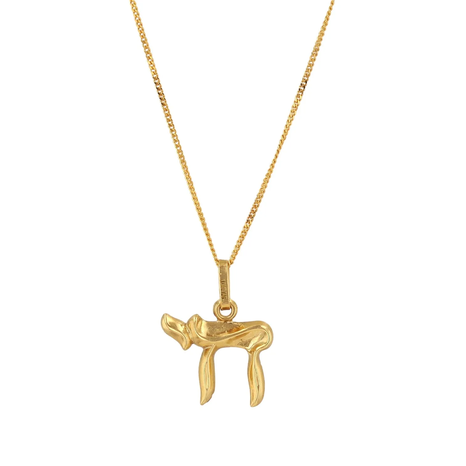 10K Yellow Gold Hai Pendant and chain set