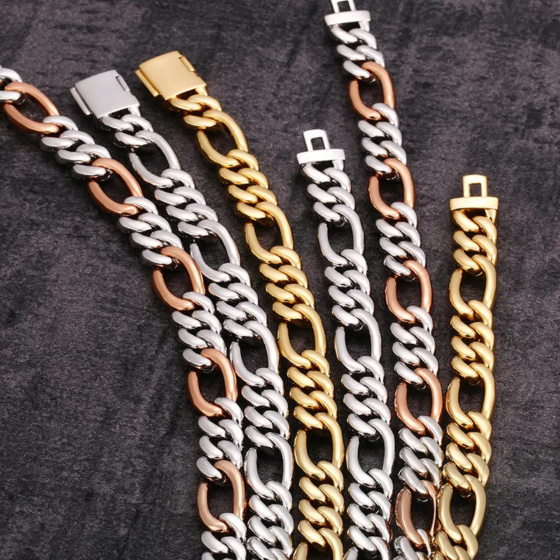 10mm Fully Iced Figaro Cuban Chain