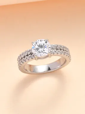 1.5 Carat American Diamond Engagement Solitaire Ring