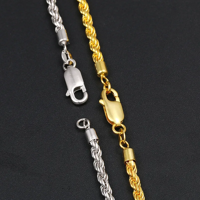 3mm S925 Sterling Silver Rope Chain