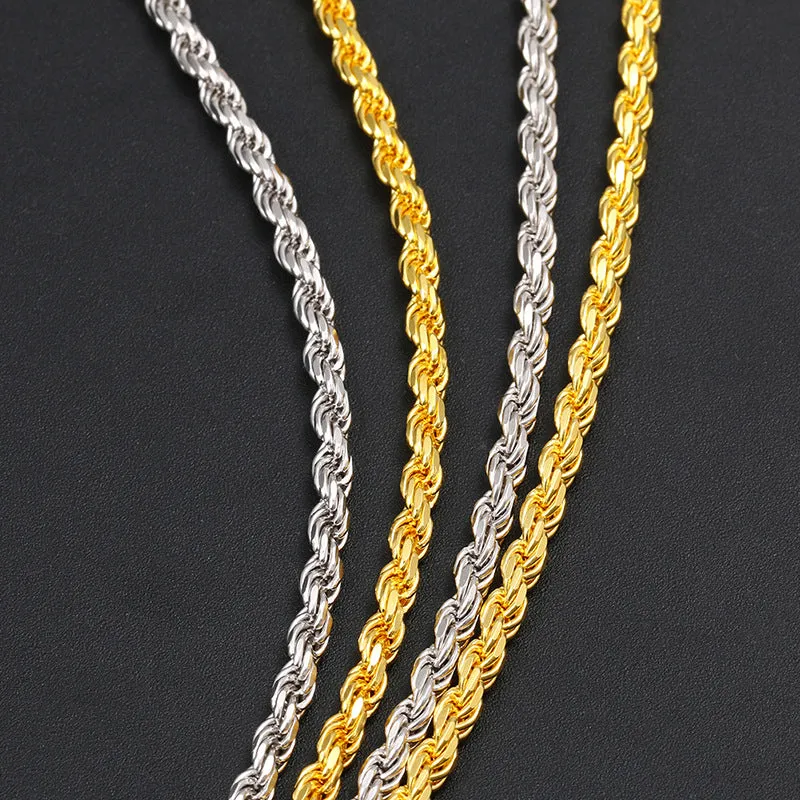 3mm S925 Sterling Silver Rope Chain