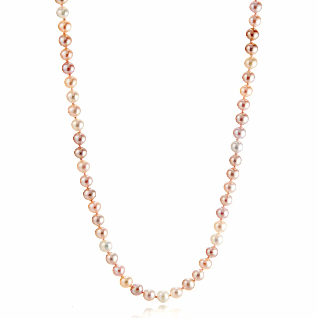 5mm Pastel Pearl Rope Necklace