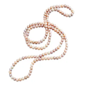 5mm Pastel Pearl Rope Necklace