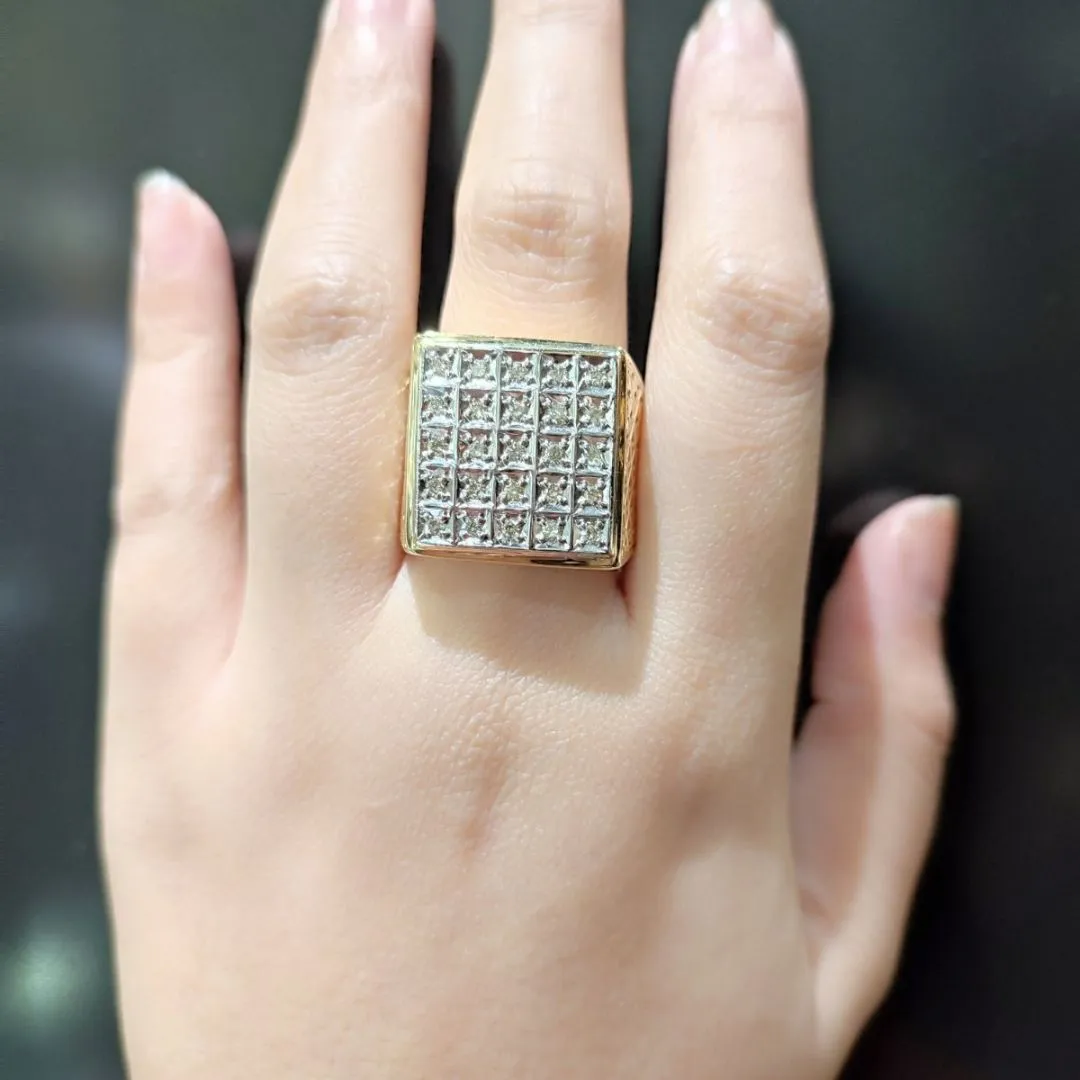 .70ctw Square Diamond Men’s Ring