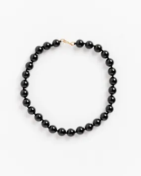 Agnes Necklace in Black/Gold