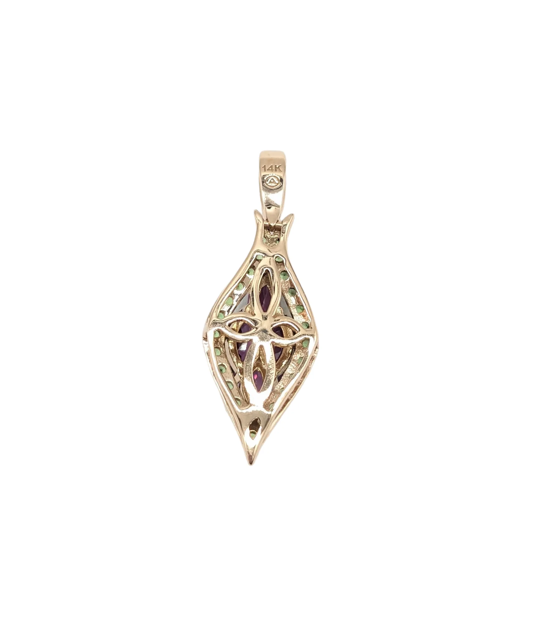 Amethyst and Peridot Pendant