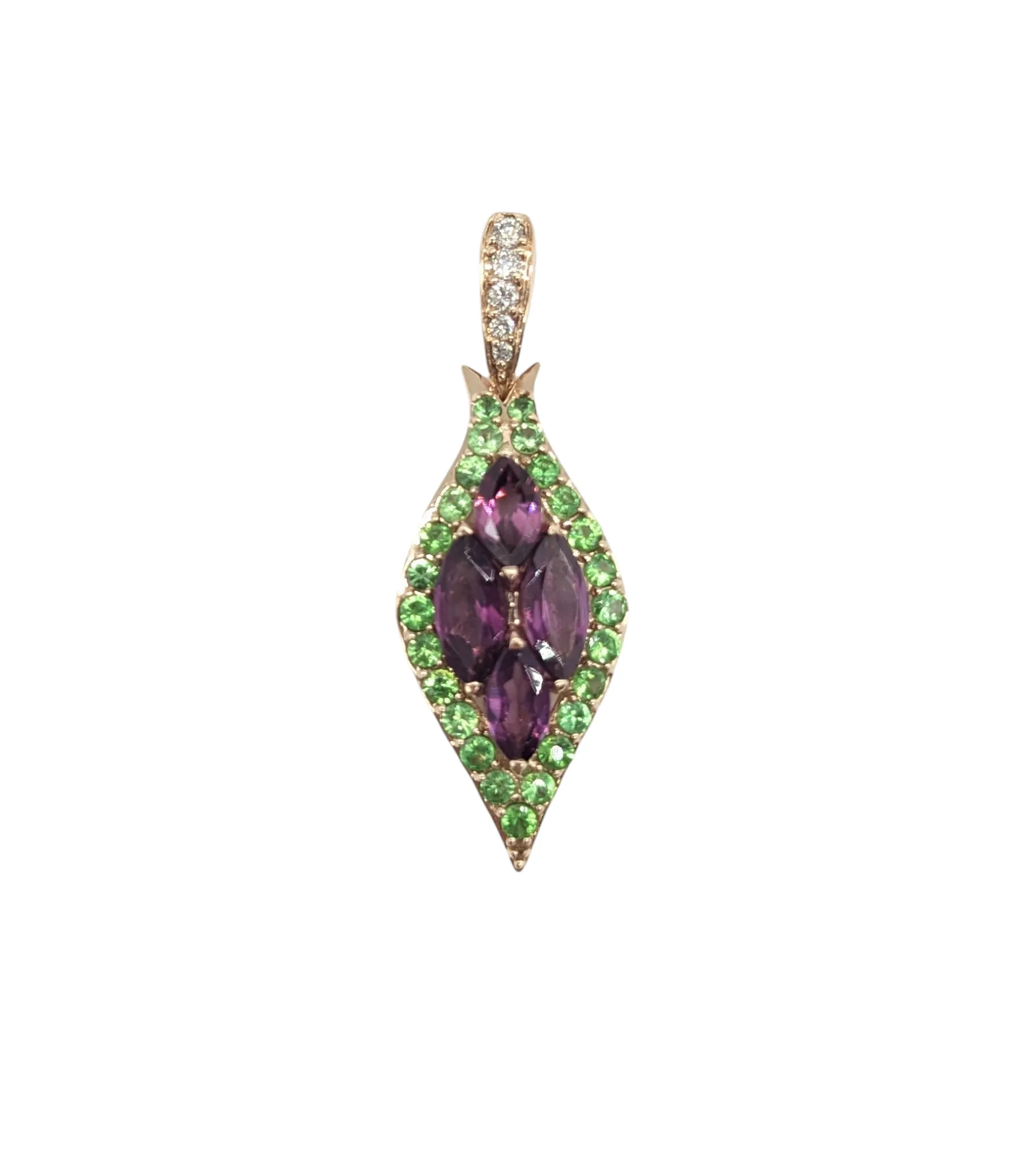 Amethyst and Peridot Pendant