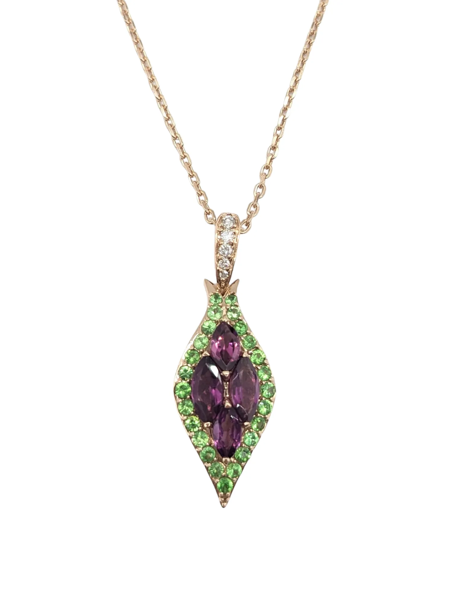 Amethyst and Peridot Pendant