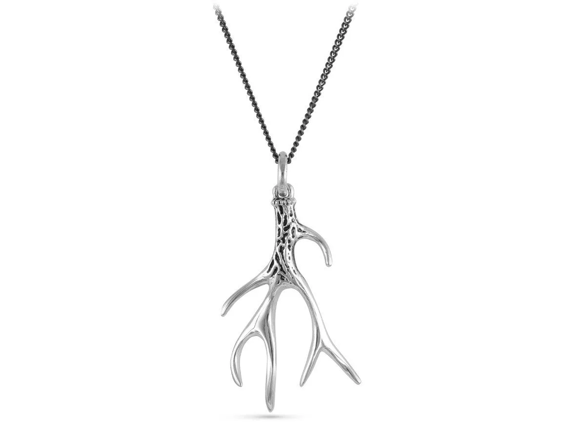 Antler Necklace - Silver