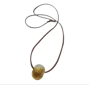 Ashanti African Glass One Bead necklace