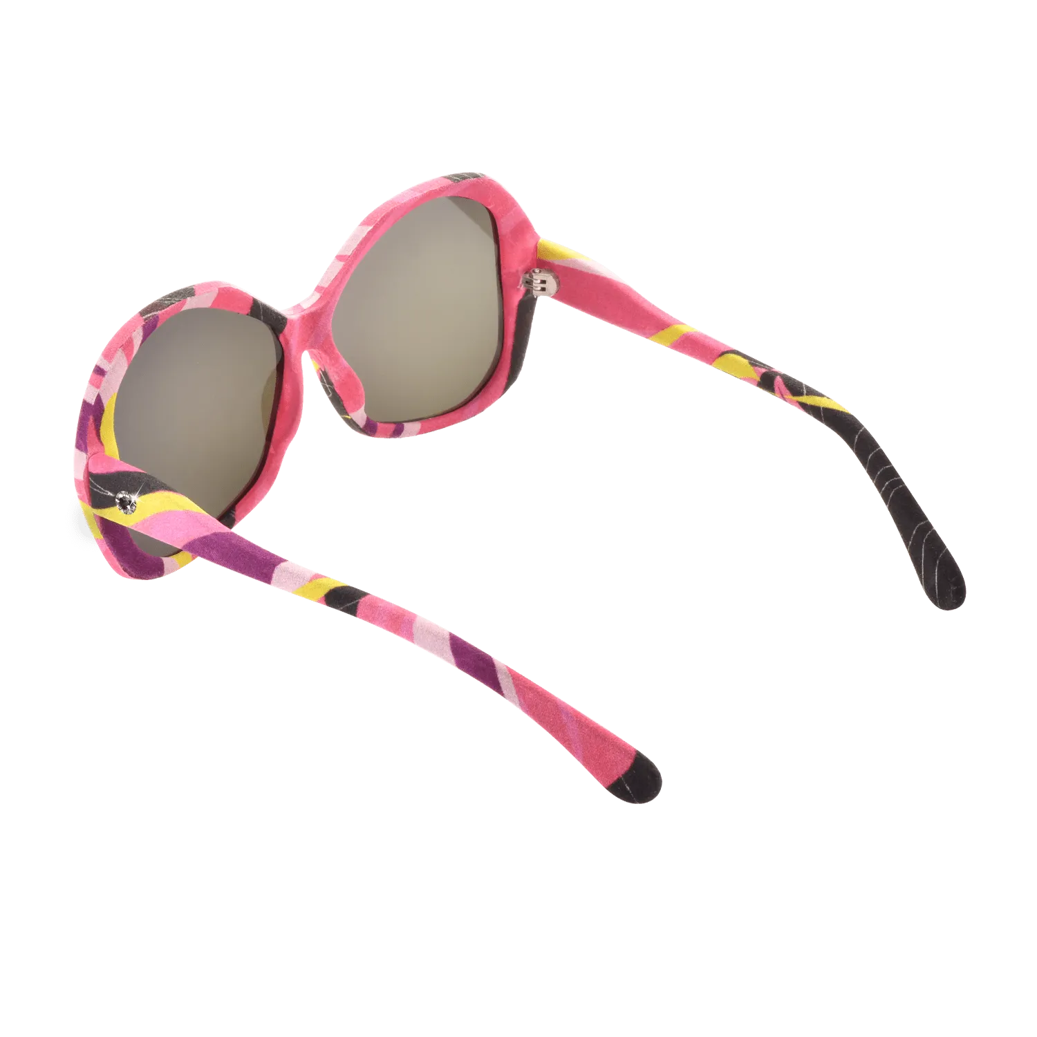 【BAUHINIA】Hand-made 100% Silk-wrapped Sunglasses with Crystals UV400