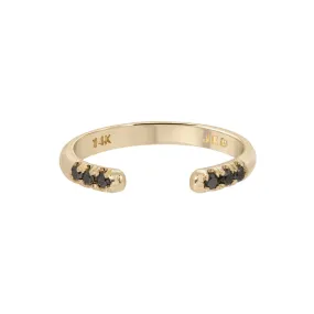 Black Diamond Chubby Equilibrium Cuff Ring