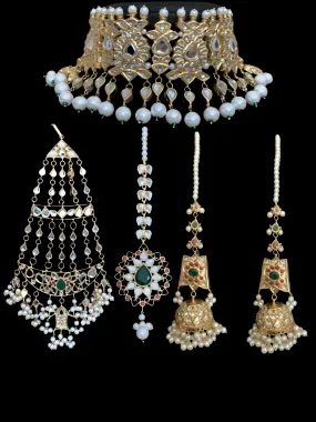 BR1 Maya Kundan bridal set ( READY TO SHIP )