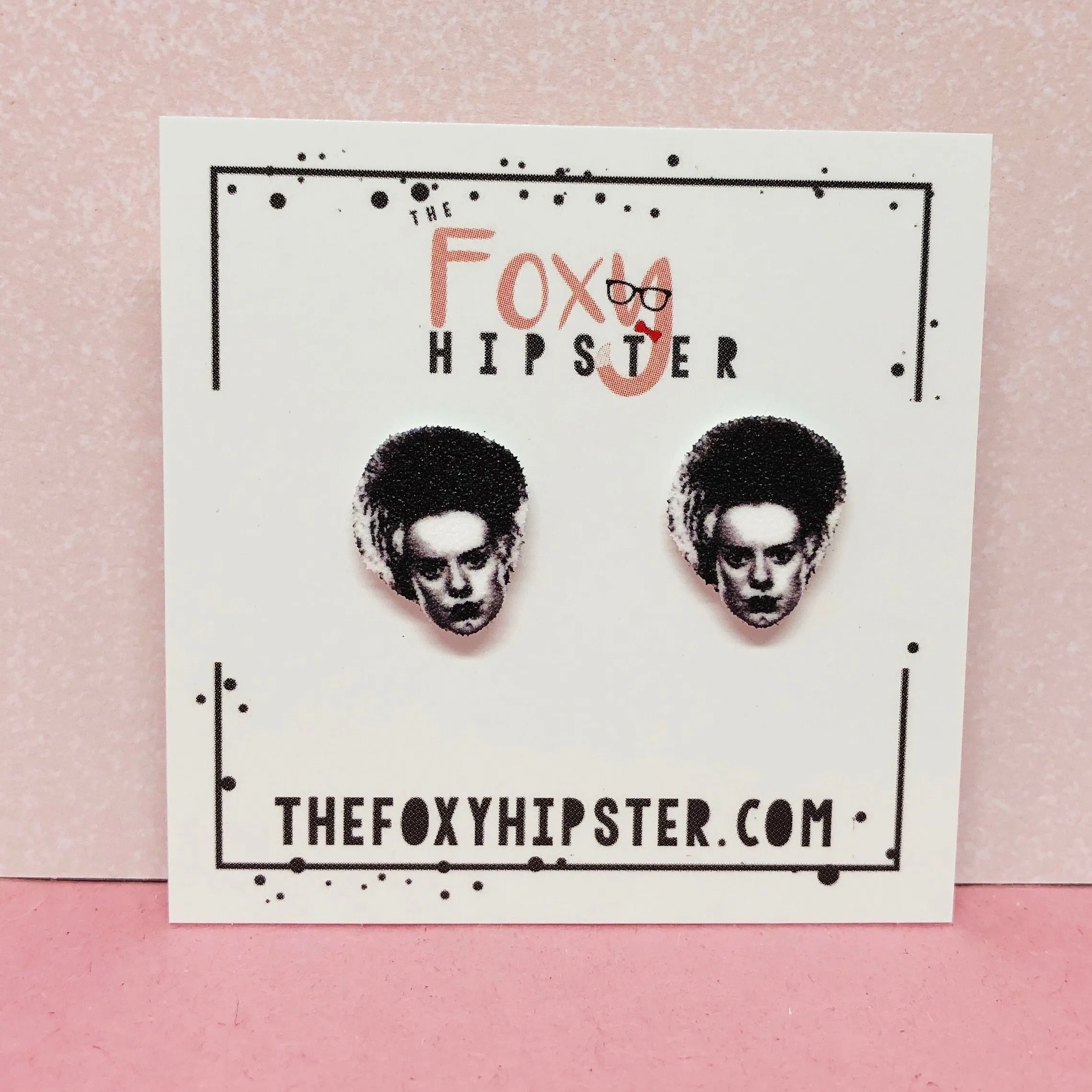 Bride of Frankenstein Stud Earrings