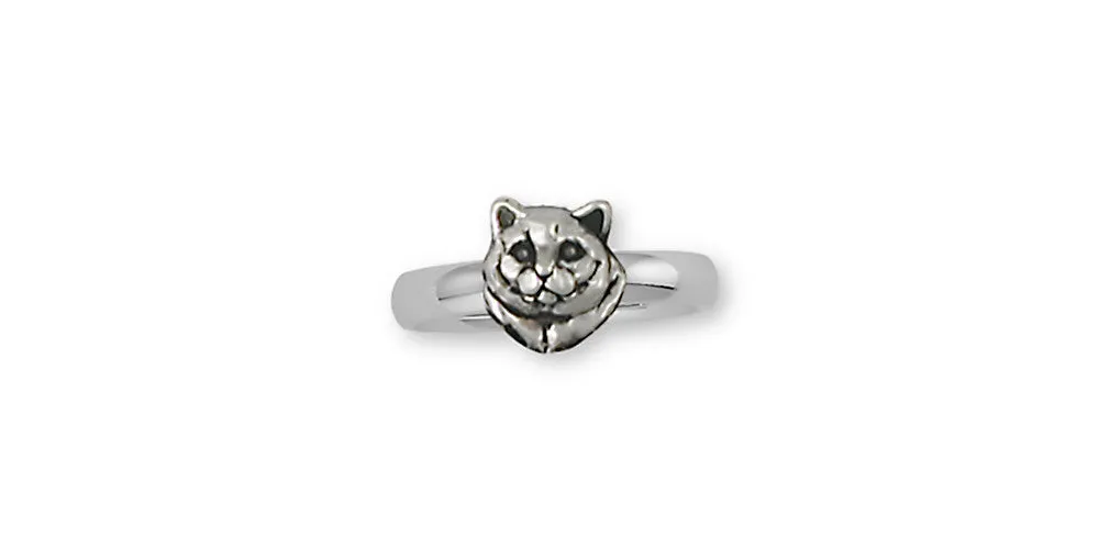 British Shorthair Ring Jewelry Sterling Silver Handmade Cat Ring BRS8-R