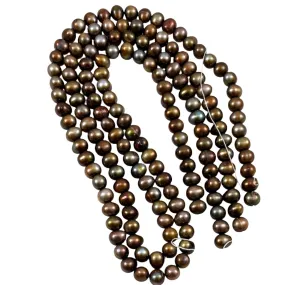 Bronze Freshwater Potato Pearl Beads 6mm