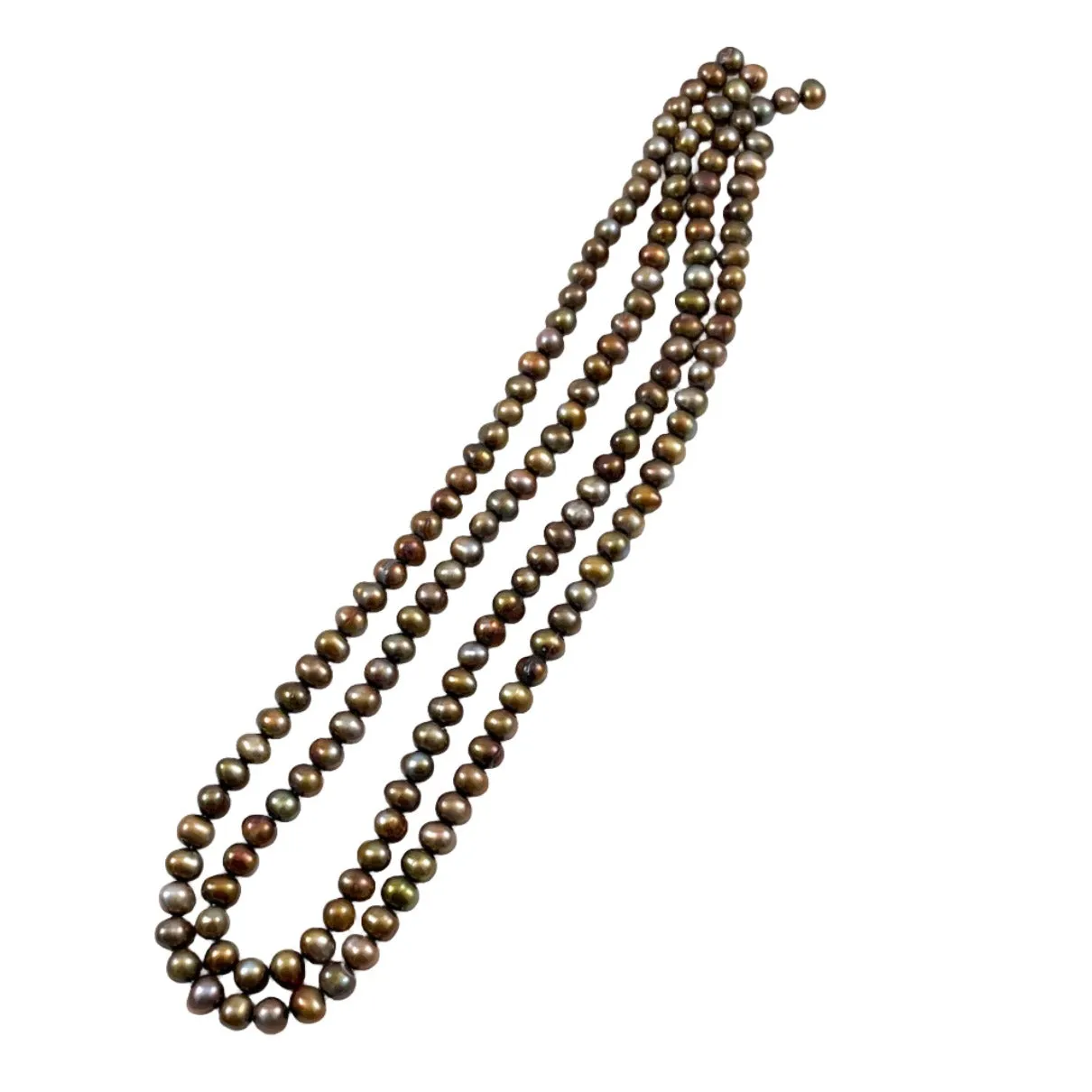 Bronze Freshwater Potato Pearl Beads 6mm