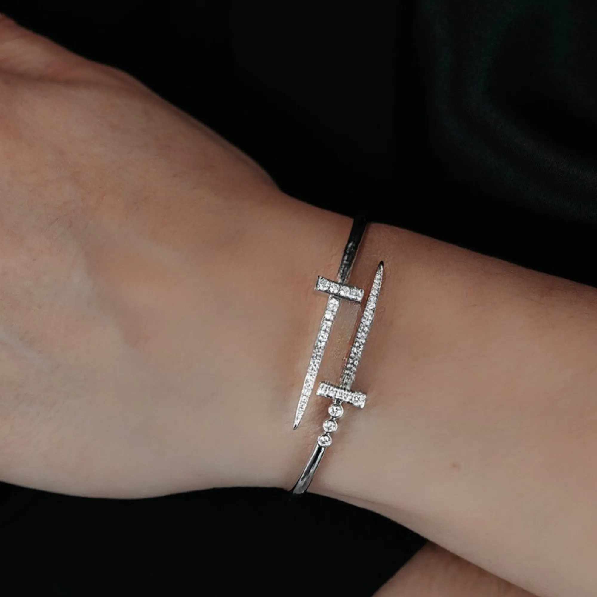 Bypass Diamond Sword Bracelet