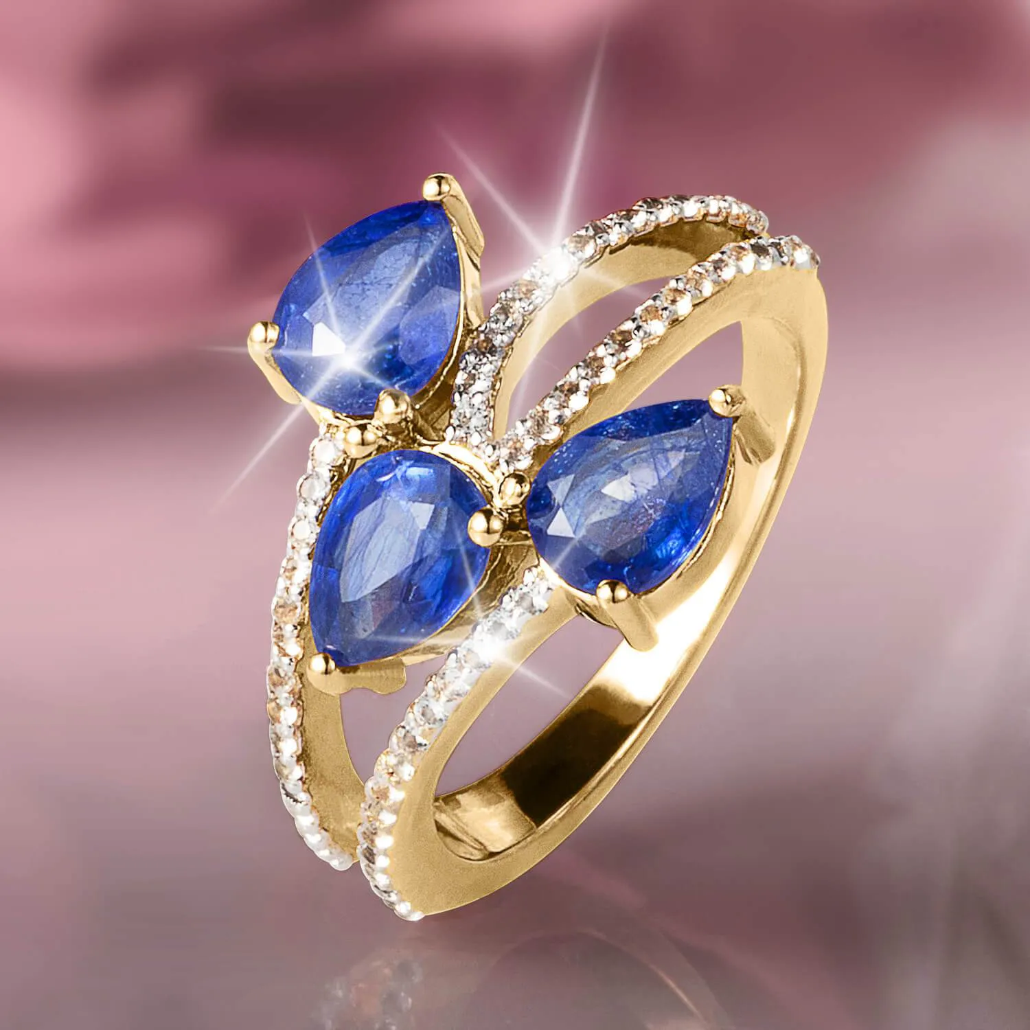 Cocktail Hour Sapphire Ring