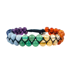 Double Strand Chakra Bracelet