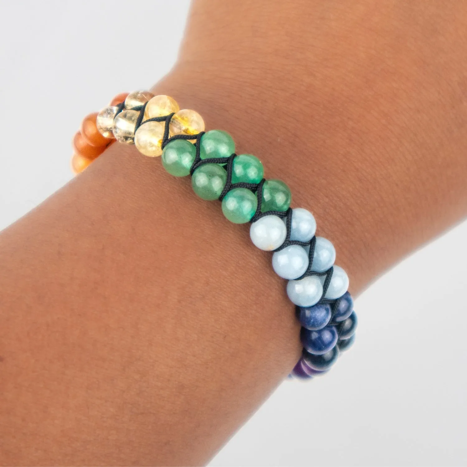 Double Strand Chakra Bracelet