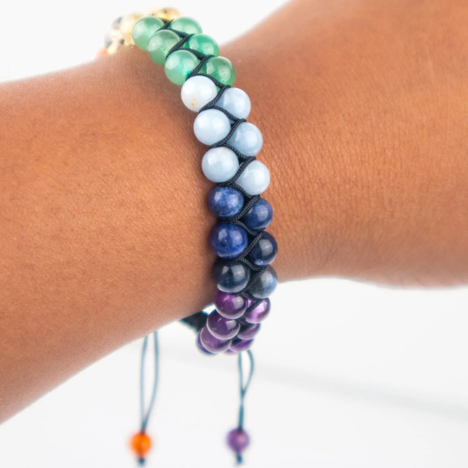 Double Strand Chakra Bracelet