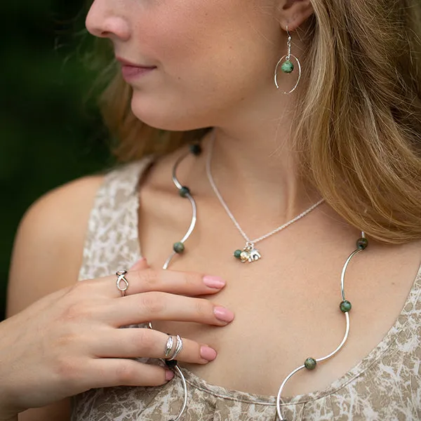 Dragonfly | Cluster Necklace | Sterling Silver