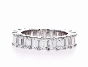 Emerald Cut Diamond Eternity Ring (5.50Ctw)