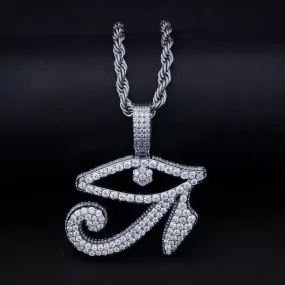 Eye of Horus CZ Pendant Necklace