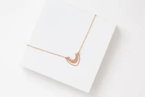 FERRARA Necklace | edgy rose gold necklace