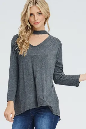 Fifty Shades Top- Charcoal