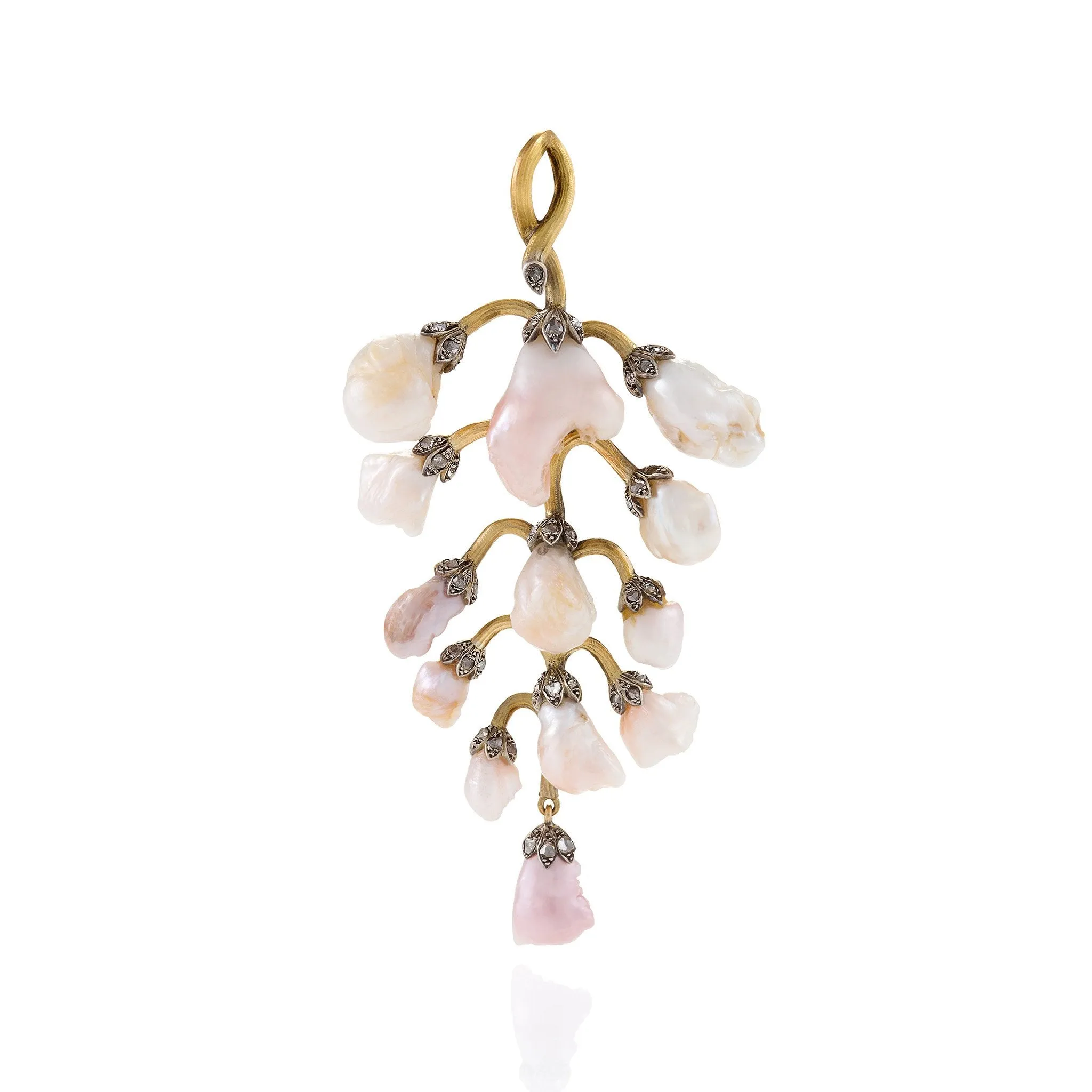 Freshwater Pearl Wisteria Pendant Necklace