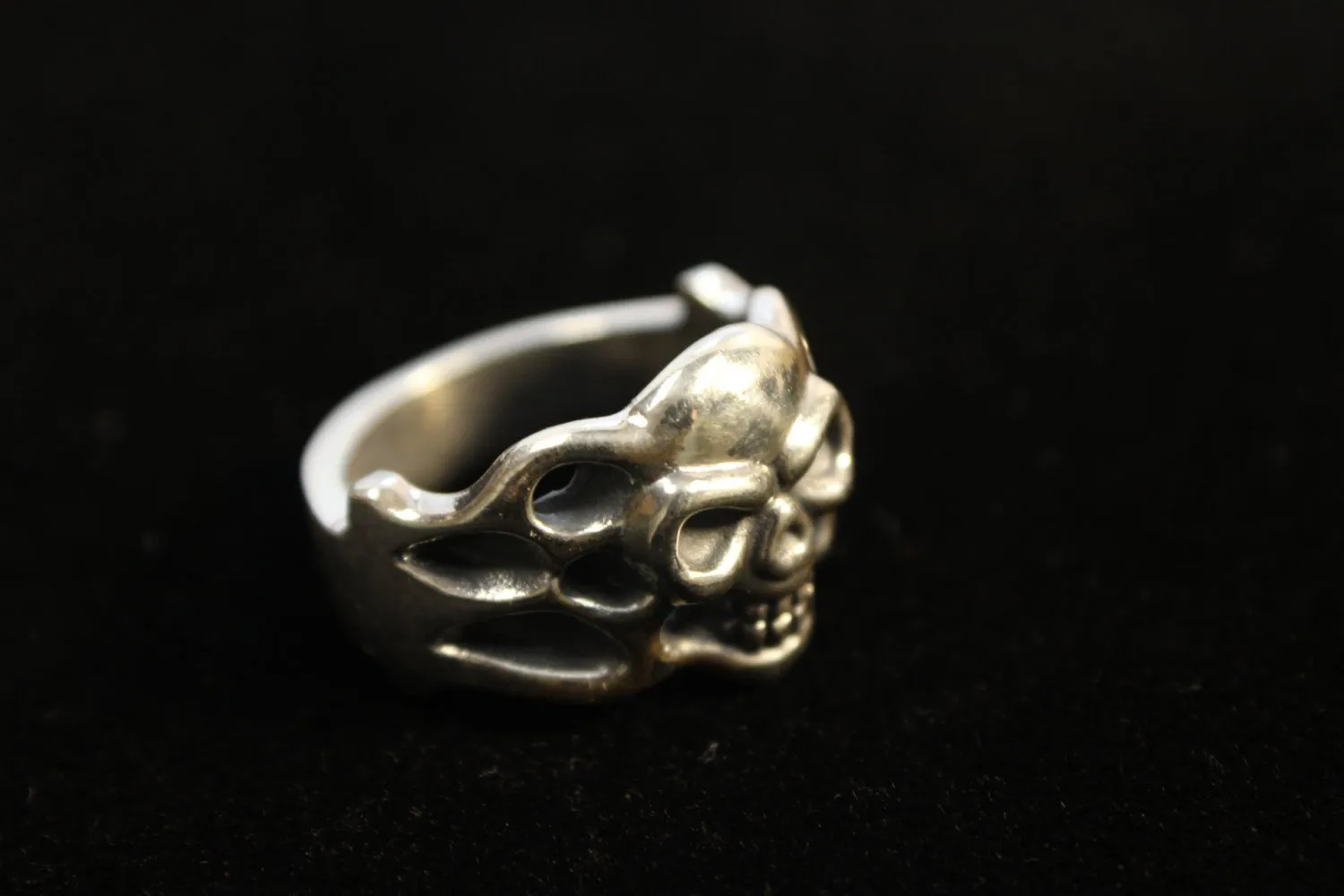 Ghost Rider 925 Sterling Silver Ring. All US Sizes. Custom Made to Order in USA.-UDINC0067