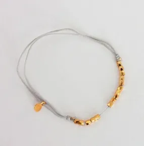 Gold Nugget Silk Thread Bracelets