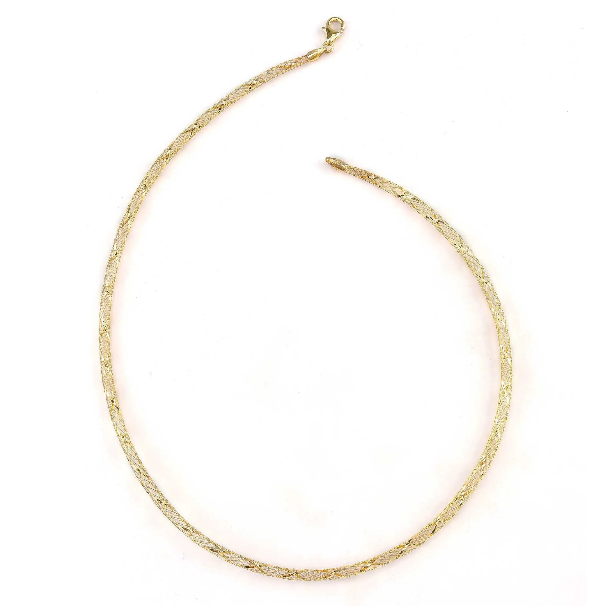 Gold Plated silver choker necklace