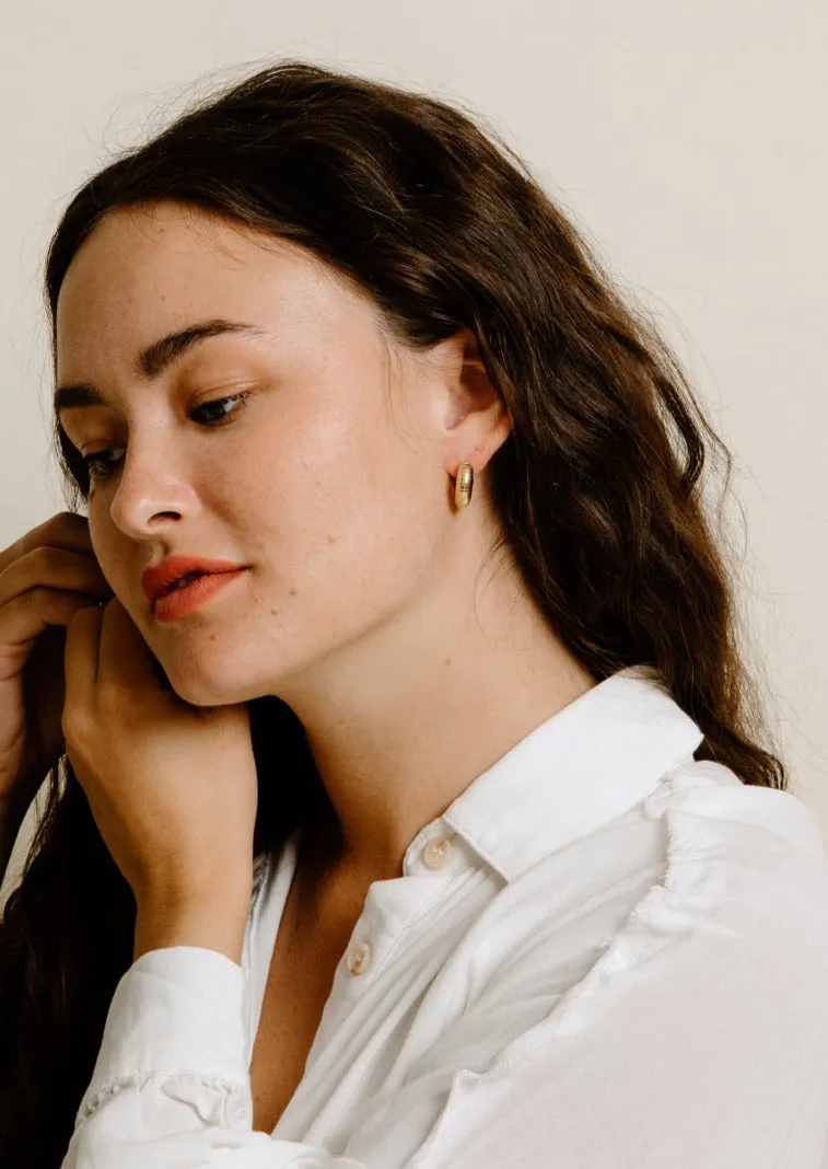 Gold Shell Earrings