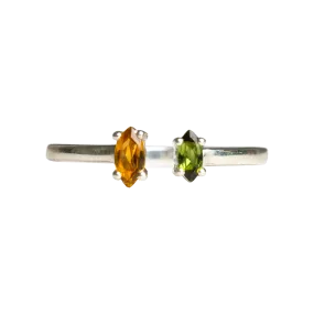 Green & Yellow Tourmaline Ring