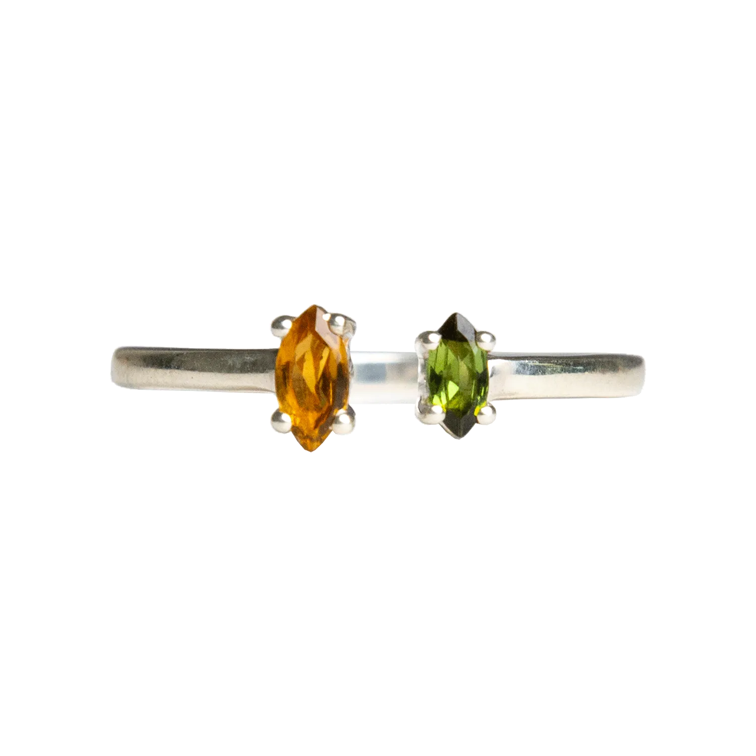 Green & Yellow Tourmaline Ring