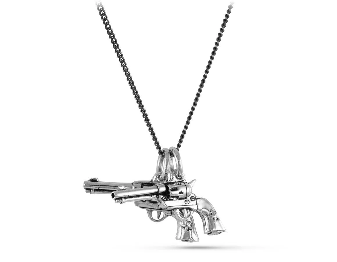 Guns Necklace - Silver