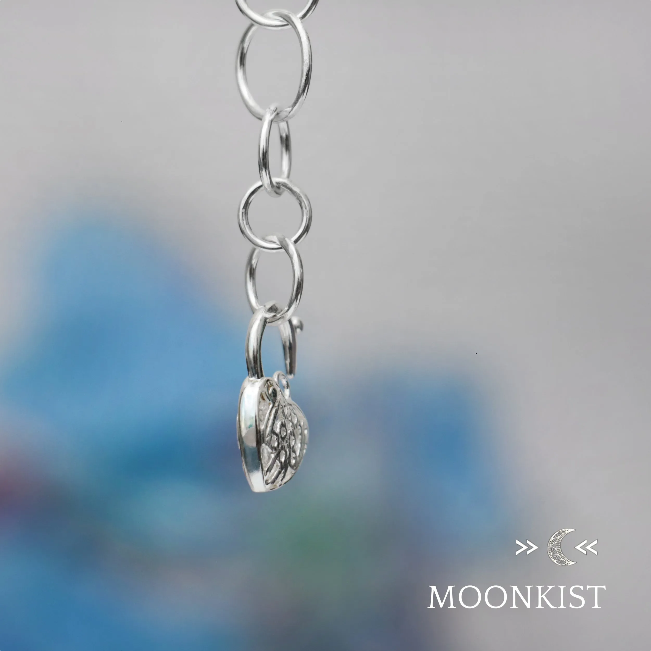 Handmade Heart Locket Charm Necklace  | Moonkist Designs