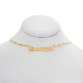 Homegirl Nameplate Necklace