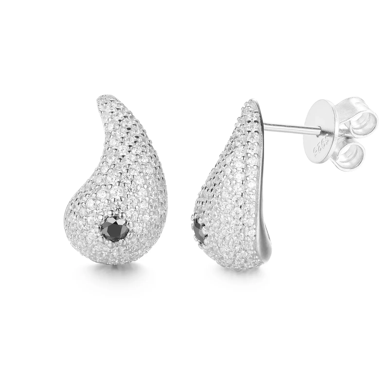 Iced out Tear Drop Earrings