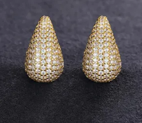 Iced out Tear Drop Earrings