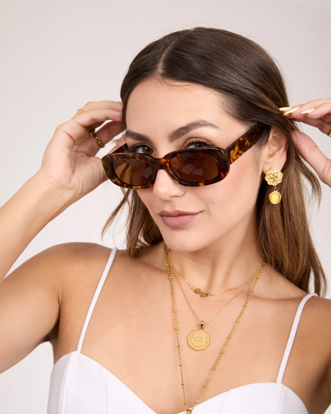 Ċikka Honey Tortoise Shell Sunglasses