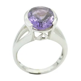 India Gems Amethyst Sterling Silver Rings American Diamond Jewelry