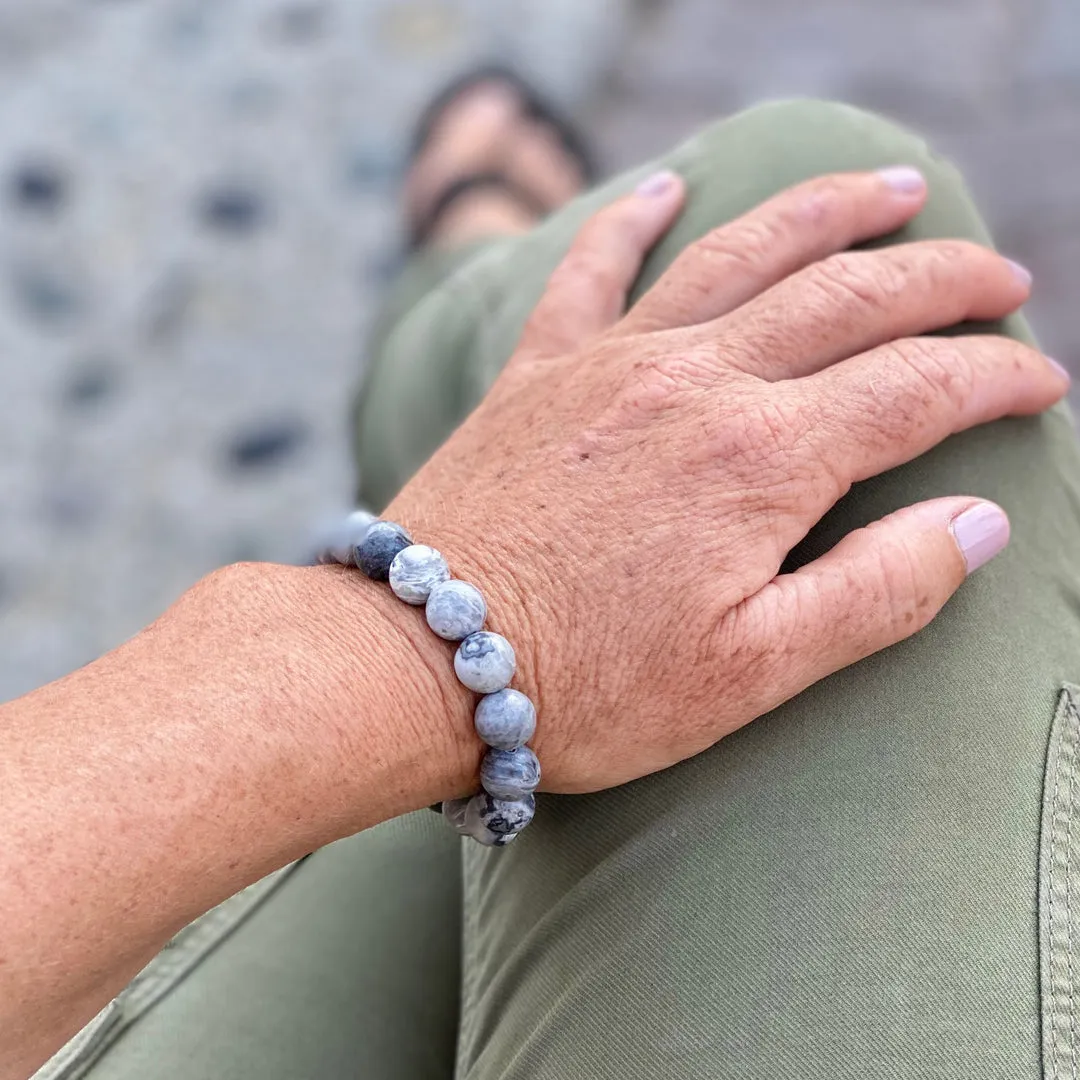 Jewelry Against Negativity - Jasper Necklace, Earrings and Bracelets Set