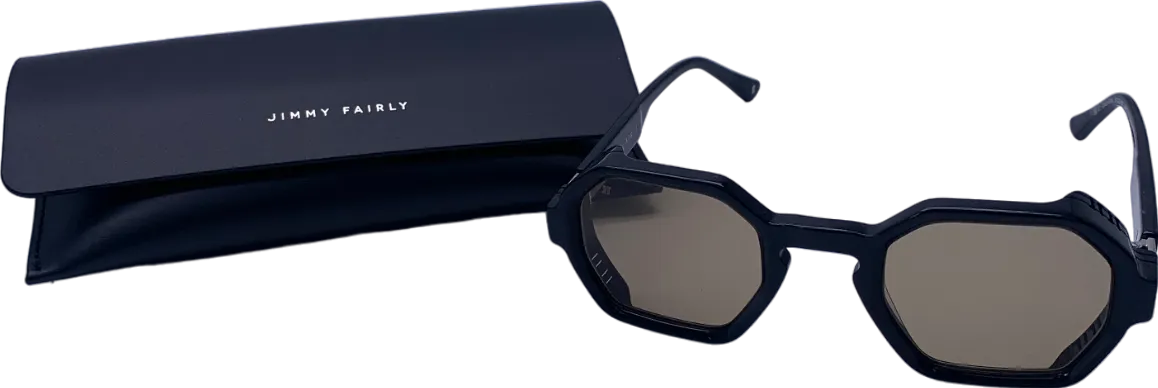 Jimmy Fairly Black The Dacci Sunglasses With Case One Size