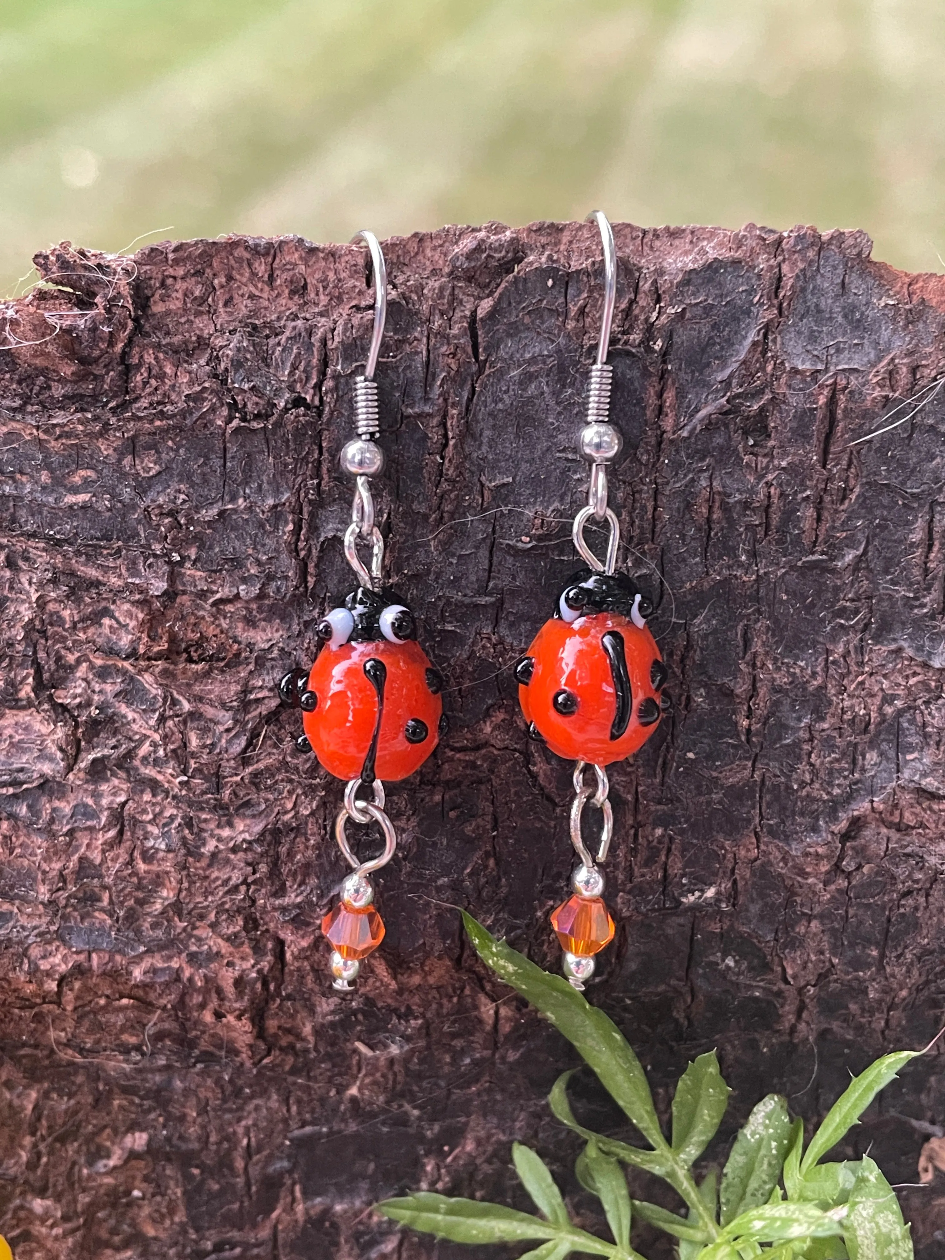 Lady Bug Earrings