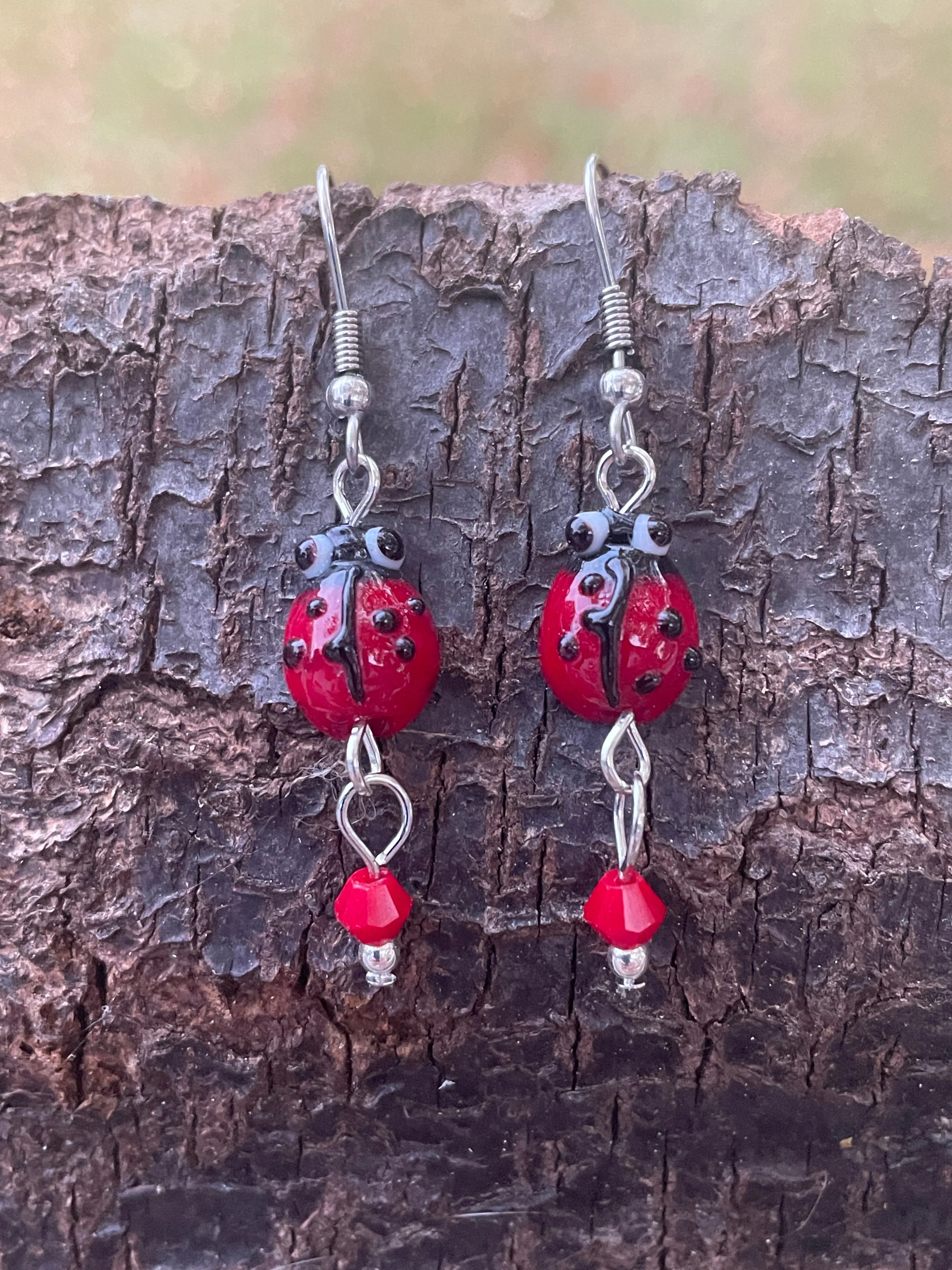 Lady Bug Earrings