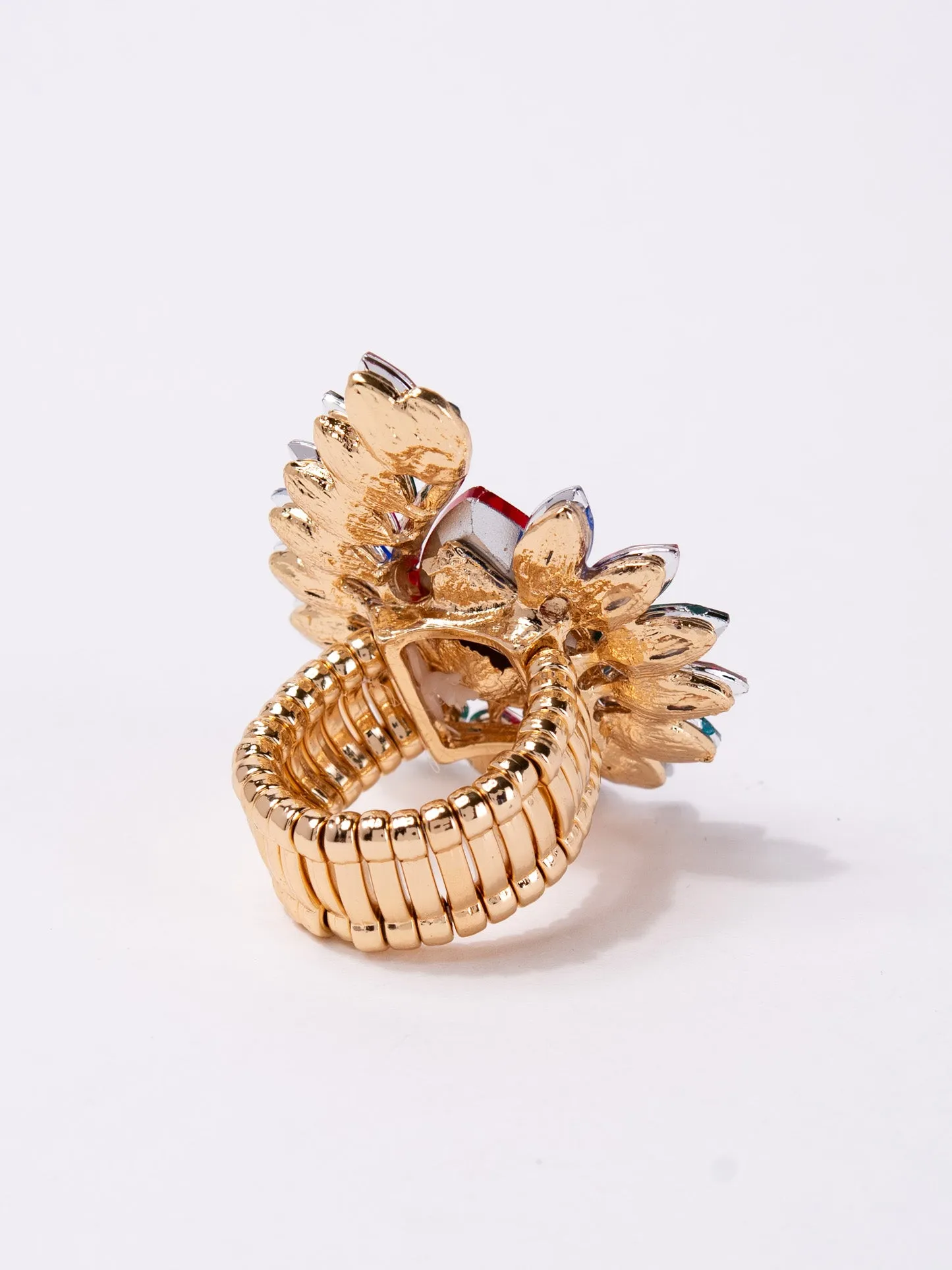 Leah Rhinestone Spider Stretch Ring